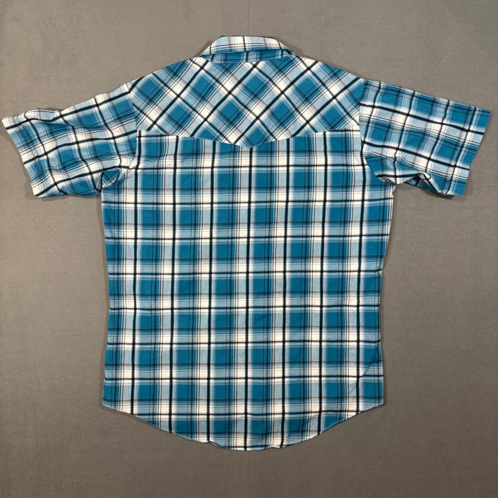 Ely Cattleman S/S Plaid Pearl Snap - Picture 3 of 7